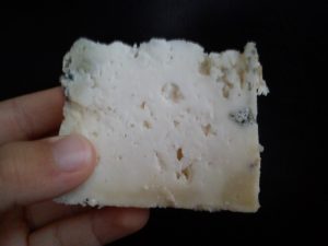 Textura queso azul de El Cabriteru elaborado en Arenas de Cabrales